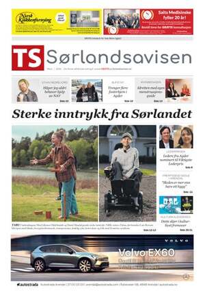 Forside TS Sørlandsavisen