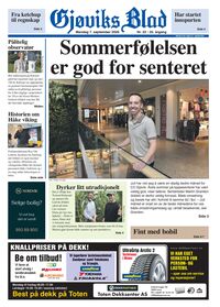 Forside Gjøviks Blad