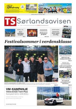 Forside TS Sørlandsavisen