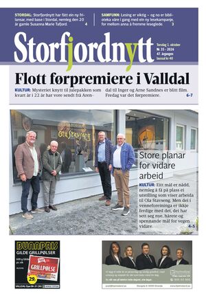 Forside Storfjordnytt