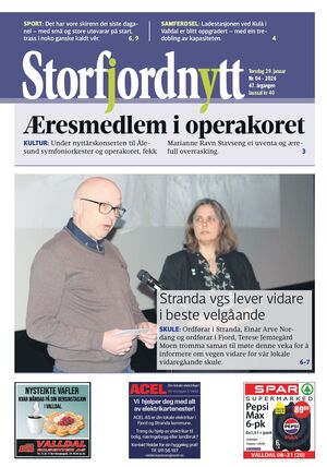Forside Storfjordnytt