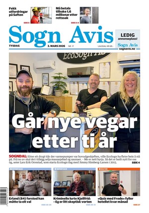 Forside Sogn Avis