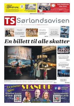 Forside TS Sørlandsavisen