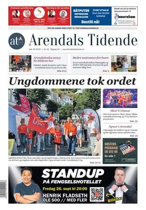 Forside Arendals Tidende