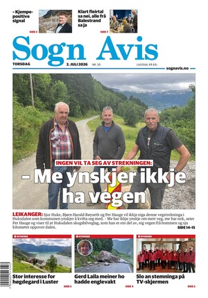 Forside Sogn Avis