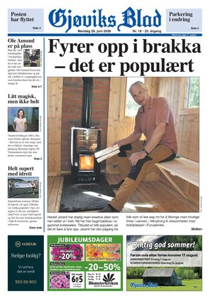 Forside Gjøviks Blad