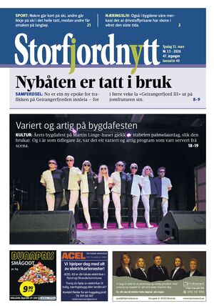Forside Storfjordnytt