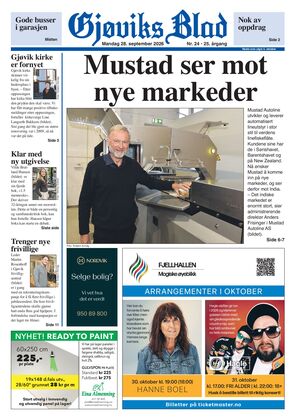 Forside Gjøviks Blad