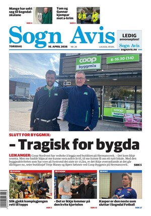 Forside Sogn Avis