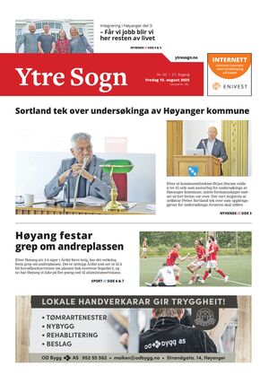 Forside Ytre Sogn