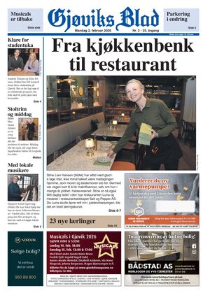 Forside Gjøviks Blad