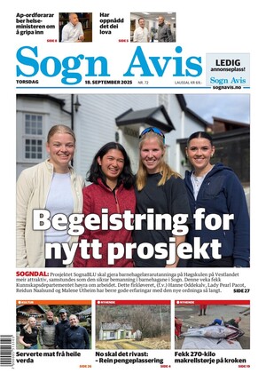 Forside Sogn Avis