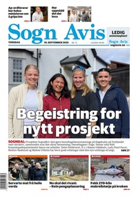 Forside Sogn Avis