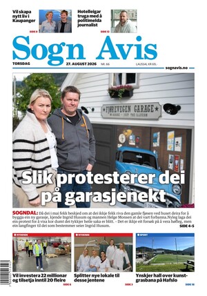 Forside Sogn Avis